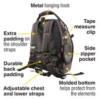 Tradesman Pro™ Tool Master Tool Bag Backpack, 48 Pockets, 50 cm