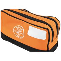 Double Zipper Bag, 25.4 cm x 15.2 cm, Orange