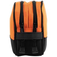 Double Zipper Bag, 25.4 cm x 15.2 cm, Orange
