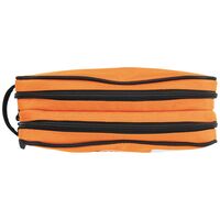 Double Zipper Bag, 25.4 cm x 15.2 cm, Orange