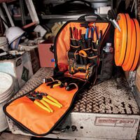 Tradesman Pro™ Tool Station Tool Bag Backpack with Work Light