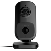 AJAX IndoorCam Black | 4 MP CMOS Sensor | AI Object Detection | Two-Way Audio | by Dicker Data