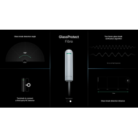 AJAX GlassProtect Fibra White | Electret Microphone | 180° Coverage | DualTone Technology | by Dicker Data