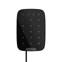 AJAX KEYPAD FIBRA BLACK | Capacitive Touch | 100 Personal Codes | IP50 Protection | by Dicker Data