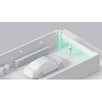 AJAX MotionProtect Curtain Wireless Sensor | Dual PIR Sensors | 15m Detection Range | IP54 Rated | by Dicker Data