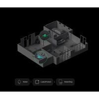 Wireless Water Leak Detector | IP65 Rated | 1300m Range | 5-Year Battery Life | by Dicker Data
