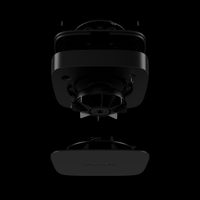 Wireless Heat Smoke CO Detector | Double-Spectrum Sensor | 10-Year Battery Life | Black | by Dicker Data