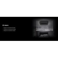 Wireless Heat Smoke CO Detector | Double-Spectrum Sensor | 10-Year Battery Life | Black | by Dicker Data