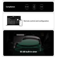 Wireless Heat Smoke CO Detector | Double-Spectrum Sensor | 85 dB Siren | by Dicker Data