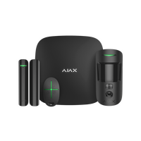 AJAX Alarm StarterKit Cam Plus Black | Hub 2 Plus with LTE | MotionCam Photo Verification | by Dicker Data