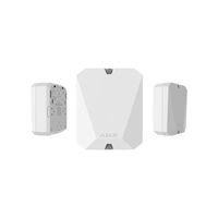 AJAX MultiTransmitter White | 18 Wired Zones | Instant Alarm Delivery | Backup Battery Support | by Dicker Data