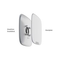 Wireless Outdoor Siren AJAX StreetSiren DoubleDeck | Adjustable 85-113 dB | IP54 Weatherproof | by Dicker Data