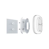 AJAX Holder for Button/Double Button | Ergonomic Design | Quick Detachment | White | by Dicker Data