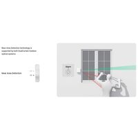 AJAX Dual Curtain Outdoor Motion Detector | Wireless | Dual PIR Sensors | IP54 Rated | by Dicker Data