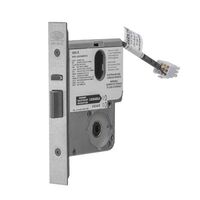 Electric Mortice Lock 60mm Backset | Monitored | 12-24VDC | Satin Chrome | by Dicker Data