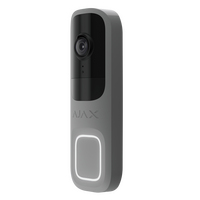 AJAX Doorbell Grey | 4 MP CMOS Sensor | AI Object Detection | PIR Motion Sensor | by Dicker Data