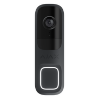 AJAX Doorbell Graphite | 4 MP CMOS Sensor | AI Motion Detection | IP54 Weather Resistant | by Dicker Data