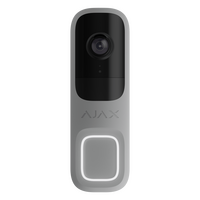 AJAX Doorbell Grey | 4 MP CMOS Sensor | AI Object Detection | PIR Motion Sensor | by Dicker Data