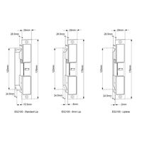 Electric Strike Lockwood ES2100 | 10-30VDC | Monitored with Reed Switch | IP54 Weather Resistant | by Dicker Data