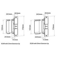 Electric Strike Lockwood ES200 | 12VDC Fail Safe | 850kg Holding Force | Stainless Steel | by Dicker Data
