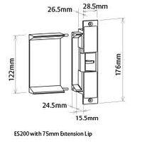 Electric Strike Lockwood ES200 | 12VDC Fail Safe | 850kg Holding Force | Stainless Steel | by Dicker Data