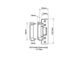LOCKWOOD ES110 Fail Safe Electric Strike | IP56 Weather Resistant | 680 kg Holding Force | by Dicker Data