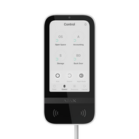 AJAX Touchscreen Keypad Fibra White | 5" IPS Display | 30,000 Hour Backlight | Panic Buttons | by Dicker Data