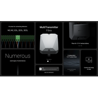 AJAX Multitransmitter Fibra Black | 18 Wired Zones | NC, NO, EOL Compatibility | IP40 Rated | by Dicker Data