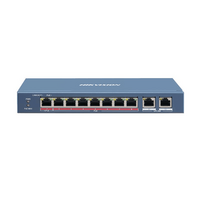 8 Port Unmanaged PoE Switch | 2 Gigabit Uplinks | 90W Power | by Dicker Data