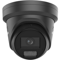 8MP Black Strobe Audio Turret Camera | ColorVu 3.0 | IP67 Rated | Two-Way Audio | by Dicker Data