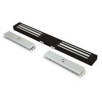 Electro Magnetic Double Maglock | 280kg Holding Force | Slim Black Design | LSS & DSS Monitoring | by Dicker Data