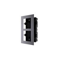 HIKVISION Intercom Double Module Housing | Flush Mount | Durable Plastic | Includes Gang Box & Screws | by Dicker Data
