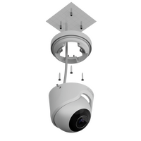 AJAX TurretCam 5 MP Wired Security Camera | True WDR & AI Object Recognition | IR Night Vision | by Dicker Data