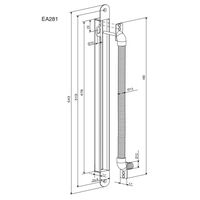 LOCKWOOD 497MM Power Cable Transfer Lead Cover | Supports 7.5mm Diameter | Multicore Cable Recommended | by Dicker Data