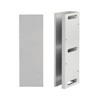 LOCKWOOD EMZ8 U Bracket for 12mm Glass | Adjustable Fixing Positions | Cast Aluminium Construction | by Dicker Data