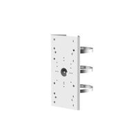 HIKVISION Horizontal Pole Mount | Durable Stainless Steel | Hikvision White Finish | by Dicker Data