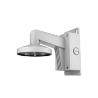 HIKVISION Wall Mount Bracket with Back Box | Durable Aluminum Alloy | Integrated Junction Box | Hikvision White Finish | by Dicker Data