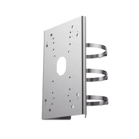 Stainless Steel Pole Mount Bracket | Corrosion-Resistant Design | Compatible with Hikvision Cameras | by Dicker Data