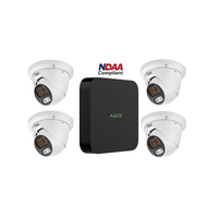 8CH NVR Security System | 4x IDIS 5MP Fixed Turret Cameras | H.264/H.265 Compression | by Dicker Data