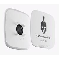 AJAX Brandplate for StreetSiren Double Deck | Durable Outdoor Plastic | White | @Pack of 10 | by Dicker Data