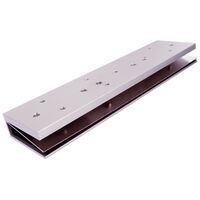 Glass Door U-Bracket for 12mm Glass | Includes Dress Plate | Compatible with EM5700M | by Dicker Data