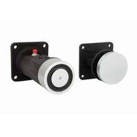 Magnetic Door Holder | 24VDC Operation | Up to 25kg Holding Strength | Wall Mount with Extension | by Dicker Data