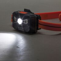 Rechargeable Headlamp with Silicone Strap, 400 Lumens, All-Day Runtime