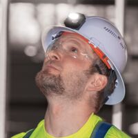 Rechargeable Headlamp with Silicone Strap, 400 Lumens, All-Day Runtime