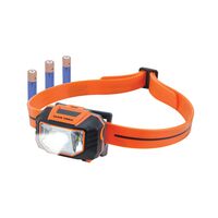 LED Headlamp with Silcone Hard Hat Strap