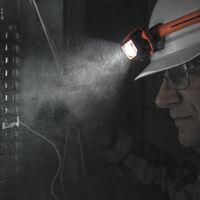 LED Headlamp with Silcone Hard Hat Strap