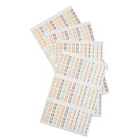 Wire Marker Book, 277/480V 3 Phase 1-48