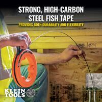 Steel Fish Tape, 0.3 cm x 15 m