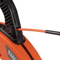 Multi-Groove Fibreglass Fish Tape with Spiral Steel Leader, 31 m