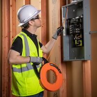 Multi-Groove Fibreglass Fish Tape with Nylon Tip, 15 m